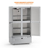 Mini Câmara 6 Portas Resfriados 1152l Preto 0 a 7ºc ar Forçado Motor Inferior Mcr6pp Refrimate 220v