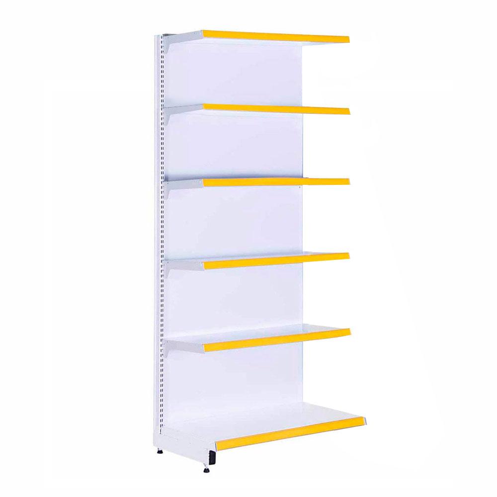 Gôndola Prateleira 6 Níveis 40x30 New Plus 2,00 Parede Continuação Pe Amarelo - Sa Gôndolas