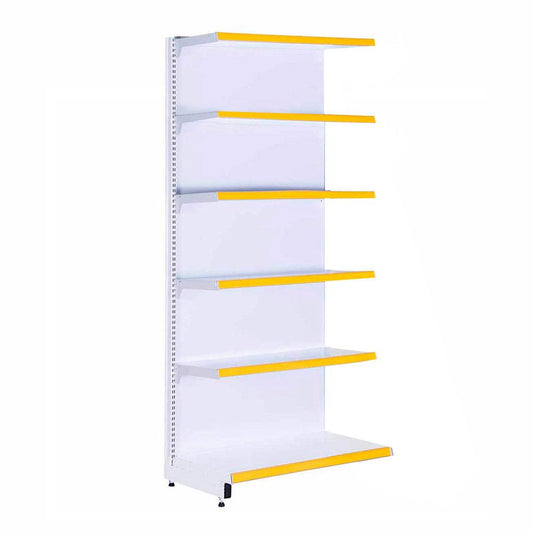 Gôndola Prateleira 6 Níveis 40x30 New Plus 2,00 Parede Continuação Pe Amarelo - Sa Gôndolas