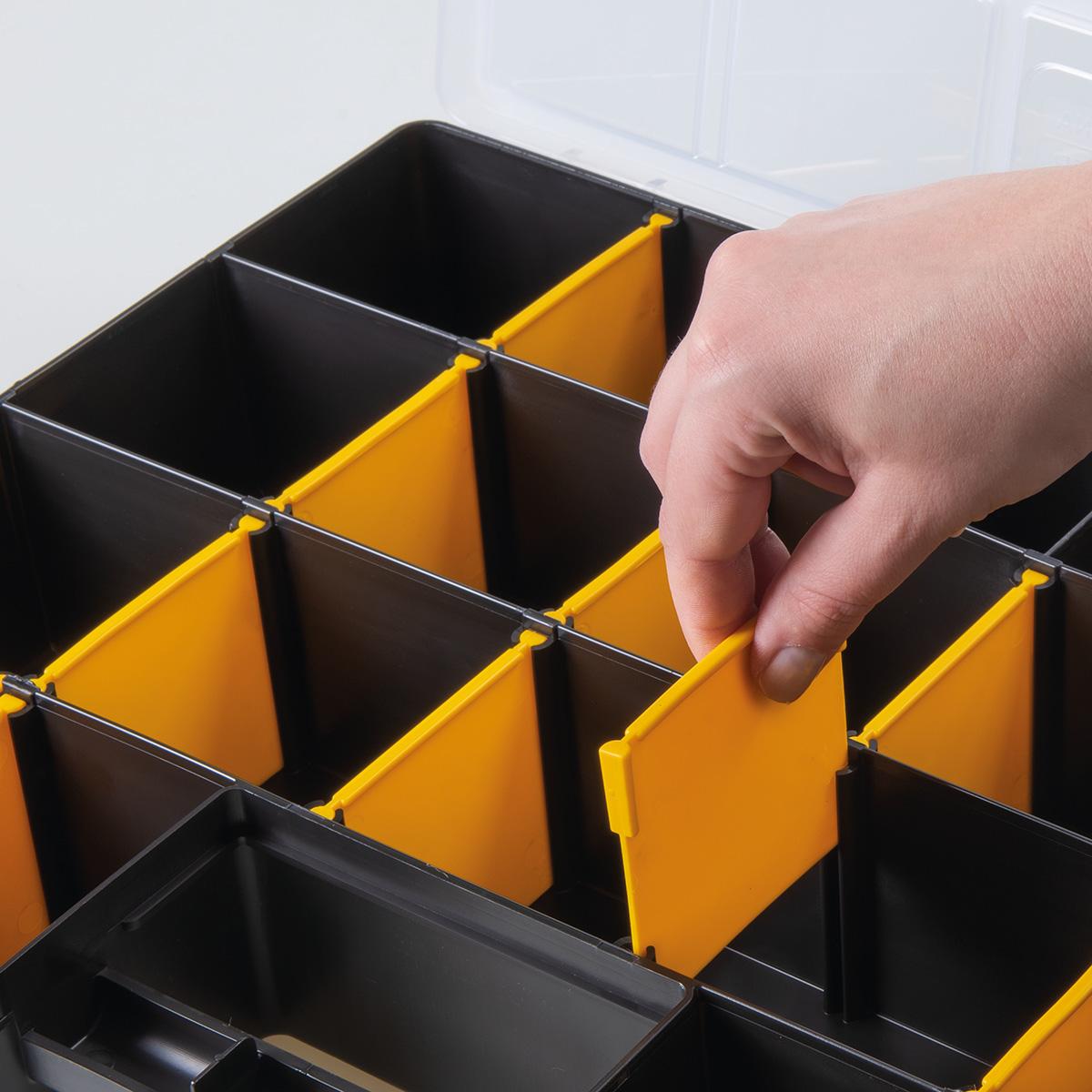 Maleta Plástica Organizadora 17"" Master Com Divisórias Móveis - Tramontina 43805017