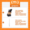 Kit - Faqueiro Plenus 6 Peças + 1 Chaira Estriada 10 Pol Profissional - Tramontina