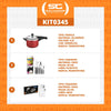 KIT - Panela de Pressão 4,5 Vermelha + 1 Faqueiro 30pç + 1 Faqueiro Inox 24pç - Tramontina