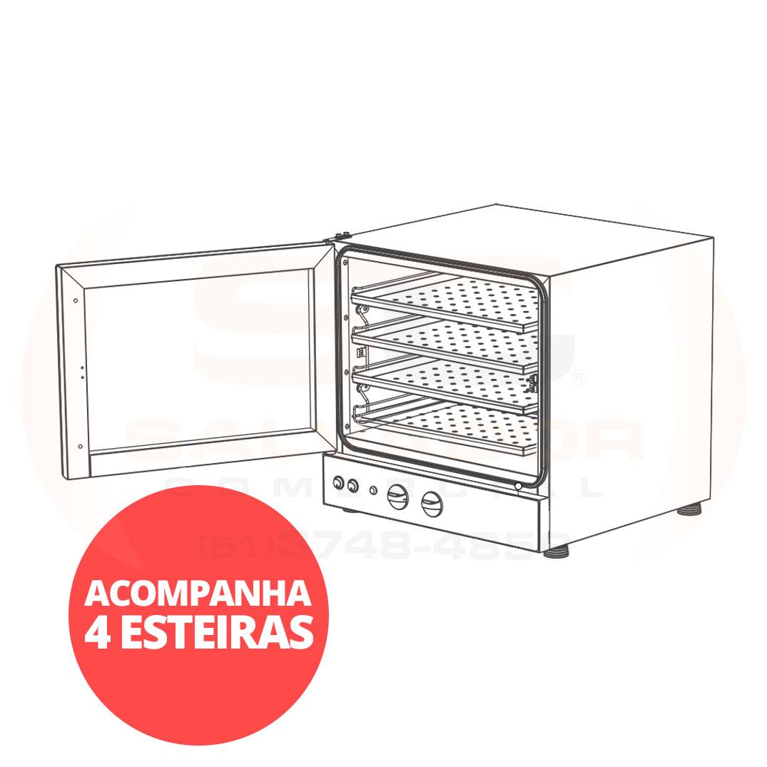 Forno Turbo Elétrico Fast Oven Prp-004 Plus Preto - Progas Digital 220V