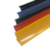 Kit - 10 Porta Etiqueta Simples Preto Com Acrílico Para Gôndolas New Plus/plus - Sa Gôndolas