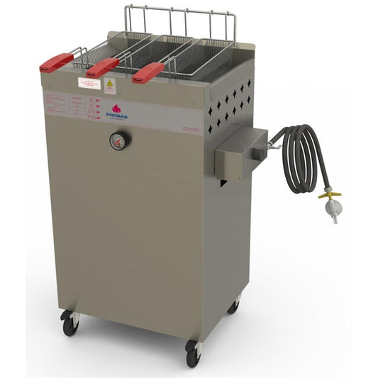 Fritador Industrial Água e Óleo 20 Litros Á Gás PR-2000 BPG Style - Progás