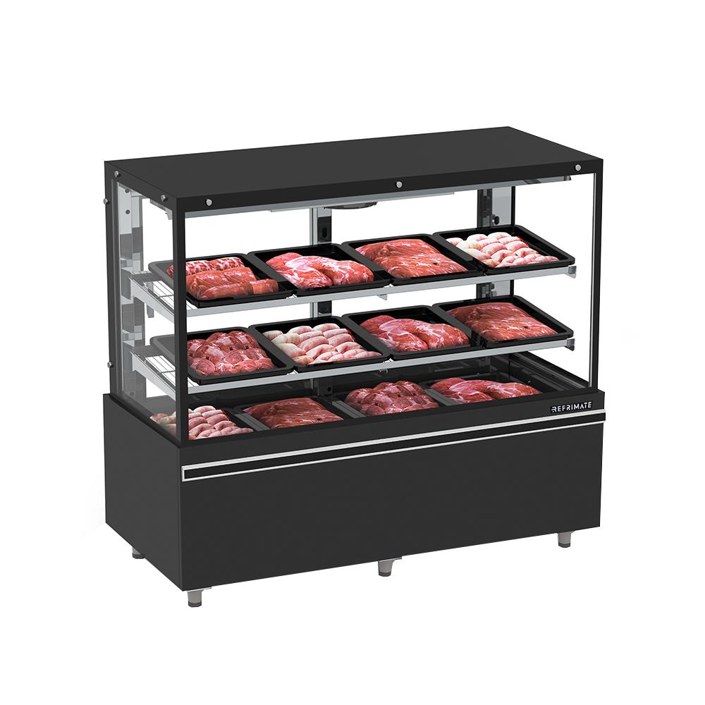 Expositor De Açougue Profissional Vanguard Prateleira Ar Forçado 1,5m EAVTP1500AF 220V - Refrimate