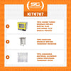 Kit - Forno Turbo Prp-004 Plus Digital 127v Amarelo + Bancada Mes-004 + 4 Assadeiras - Progás
