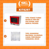 Kit - Forno Turbo Elétrico Fast Oven Prp-004 220v Vermelho + 4 Assadeiras - Progás