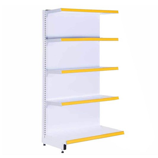 Gôndola Prateleira 5 Níveis 40x30 New Plus 1,70 Parede Continuação Pe Amarelo - Sa Gôndolas