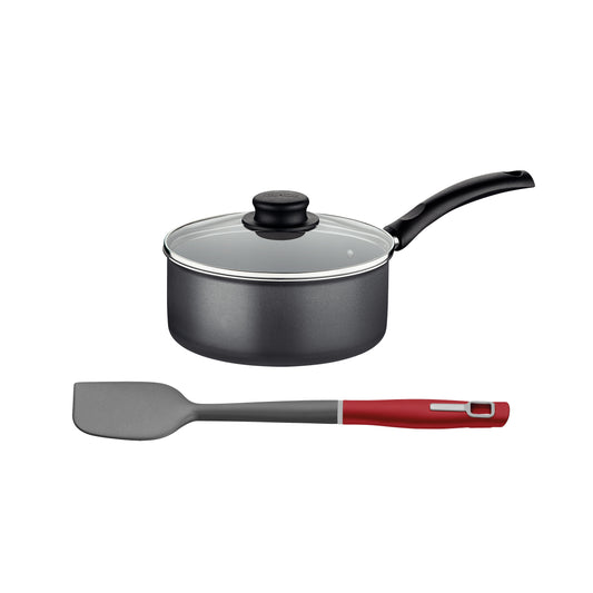 Panela Turim Alumínio Chumbo Antiaderente 16cm 1,4L PTC + Espátula - Tramontina