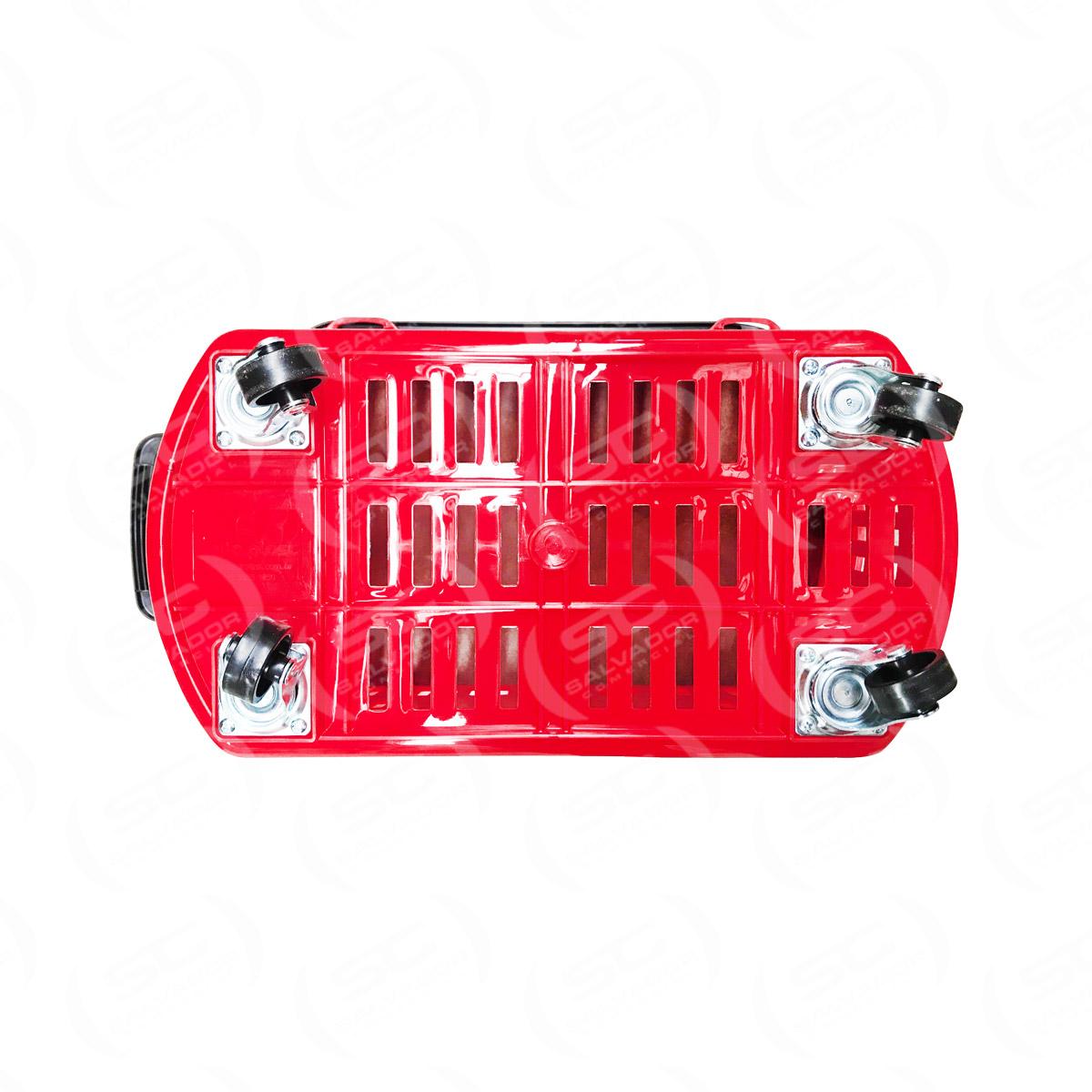 Kit - 10 Cestos Grande Com Rodízio D300 Cód. 3300 Amarelo - Della Plast