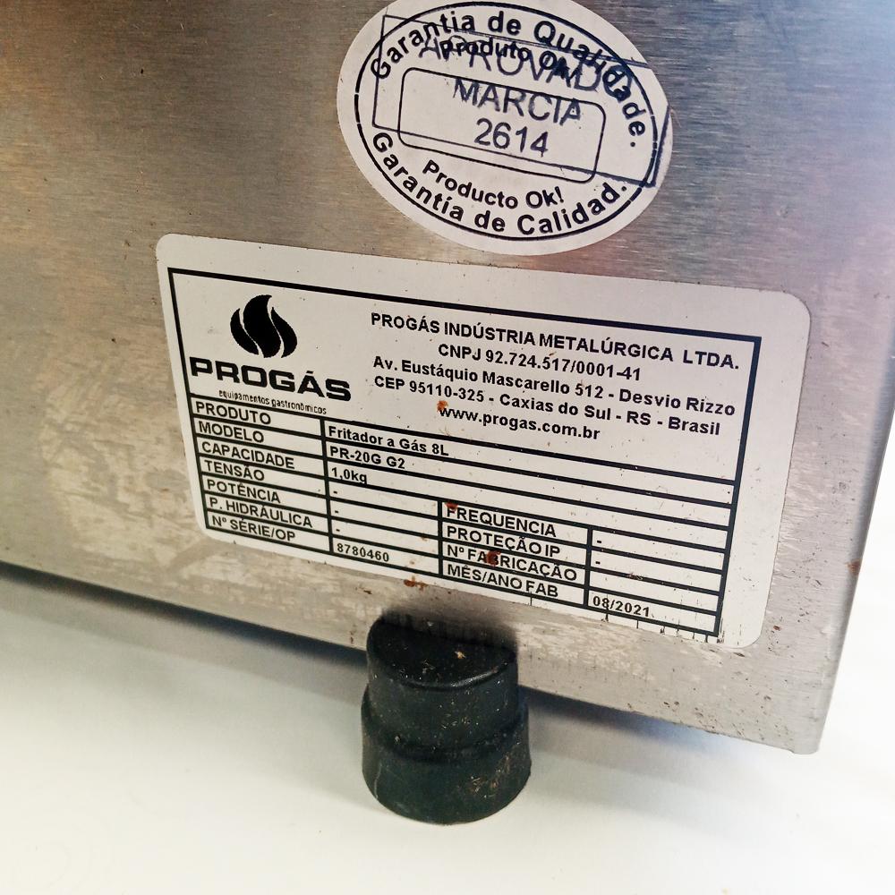 Semi - Fritador Retangular 2 Cestos Gas A. P. Pr-20g - Progas