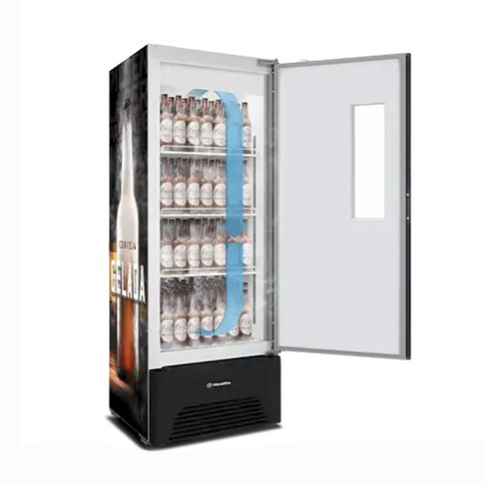 Visa Cooler 127v Cervejeira Porta Com Visor 508/574 Litros Adesivada Gelada VN50AF Optima - Metalfrio