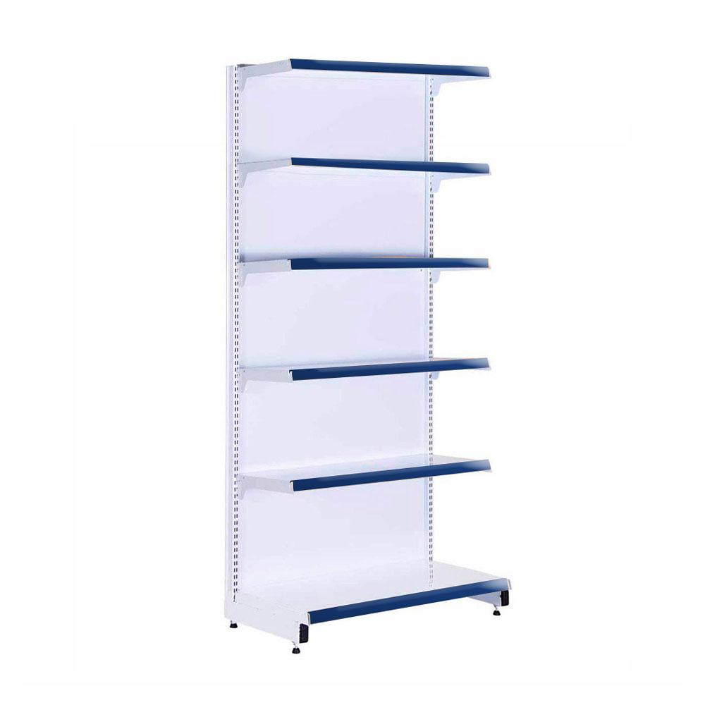 Gôndola Prateleira 6 Níveis 40x30 New Plus 2,00 Parede Inicial Pe Azul - Sa Gôndolas