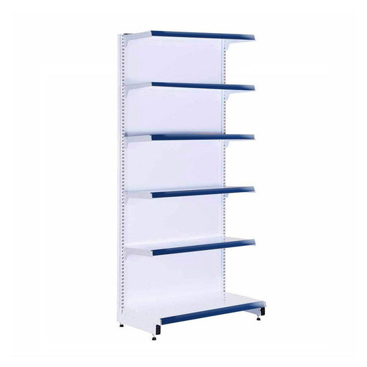 Gôndola Prateleira 6 Níveis 40x30 New Plus 2,00 Parede Inicial Pe Azul - Sa Gôndolas