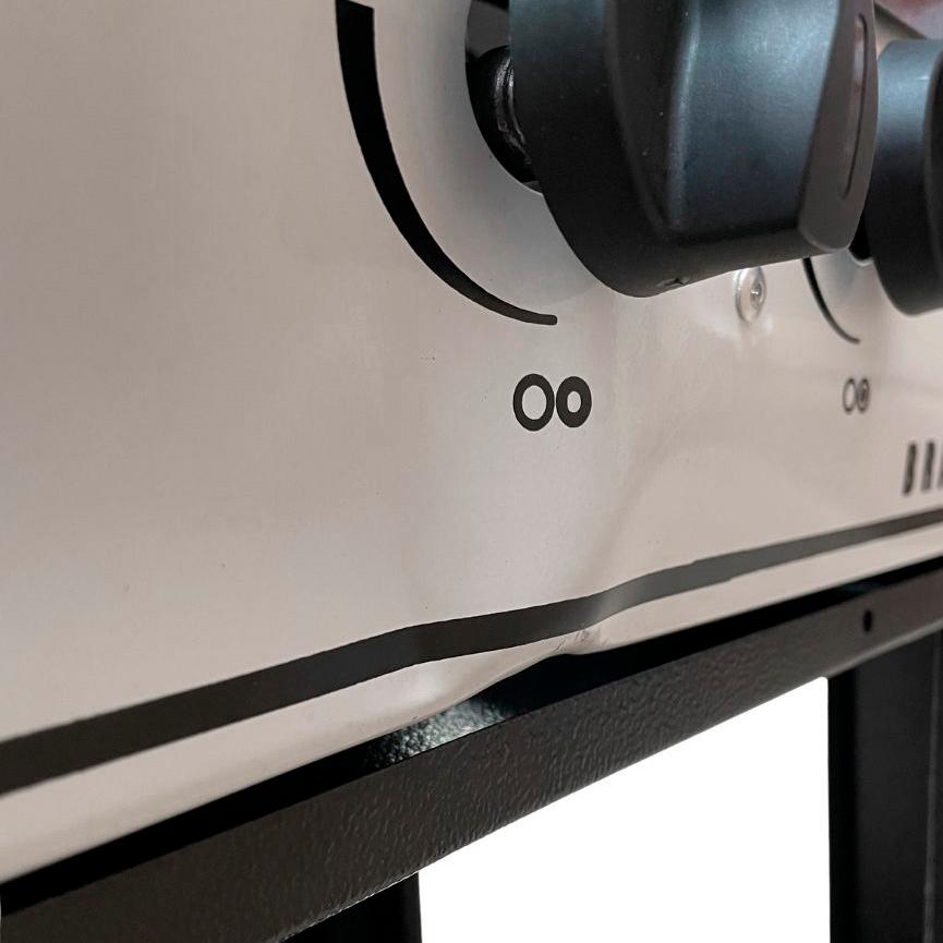 SEMINOVO - Fogão Industrial a Gás Bravo 2 Bocas Duplas Espera Forno Br2b Branco - Venâncio