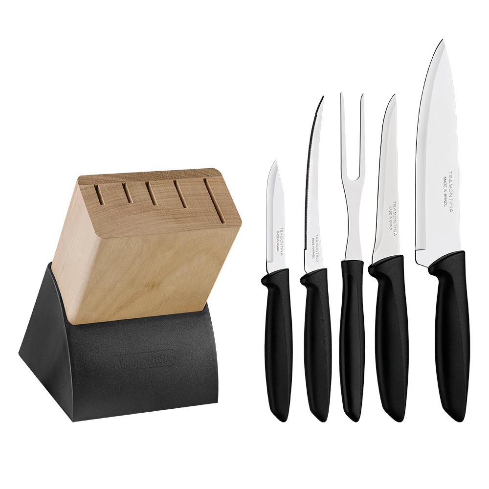 Panela Turim Alumínio Chumbo Antiaderente 18cm 1,4l Ptc + Jogo de Facas Plenus - Tramontina