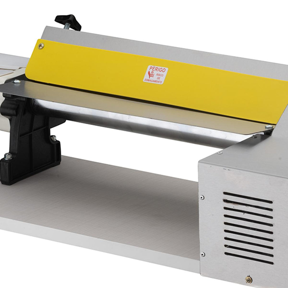 Cilindro Laminador Elétrico Profissional 40cm Inox Com Cortador Talharim 1/3 CV Bivolt - Malta 3107019