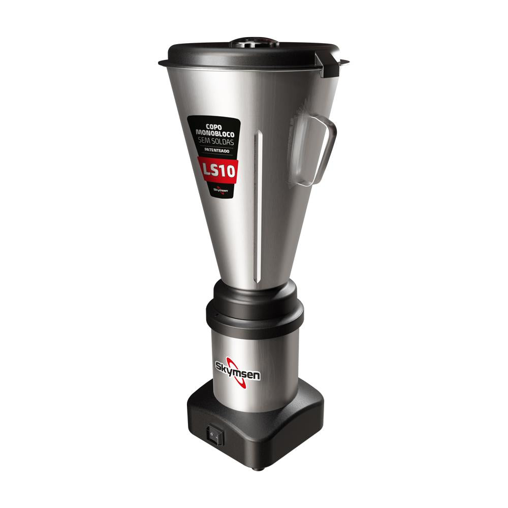 Liquidificador De Baixa Rotação Comercial Inox 10 Litros Monobloco 1,5 CV 3500RPM LS10 Bivolt - Skymsen