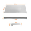 Kit 3 Bandejas Prateleiras Ponta 30x73 para Gôndolas New Plus com Porta Etiqueta Verde - SA Gôndolas