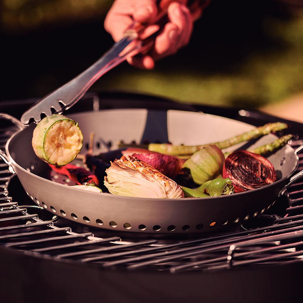 Grelha Furada Churrasco em Alumínio Anodizado Com Cabo 30 cm ø – Tramontina 20889030