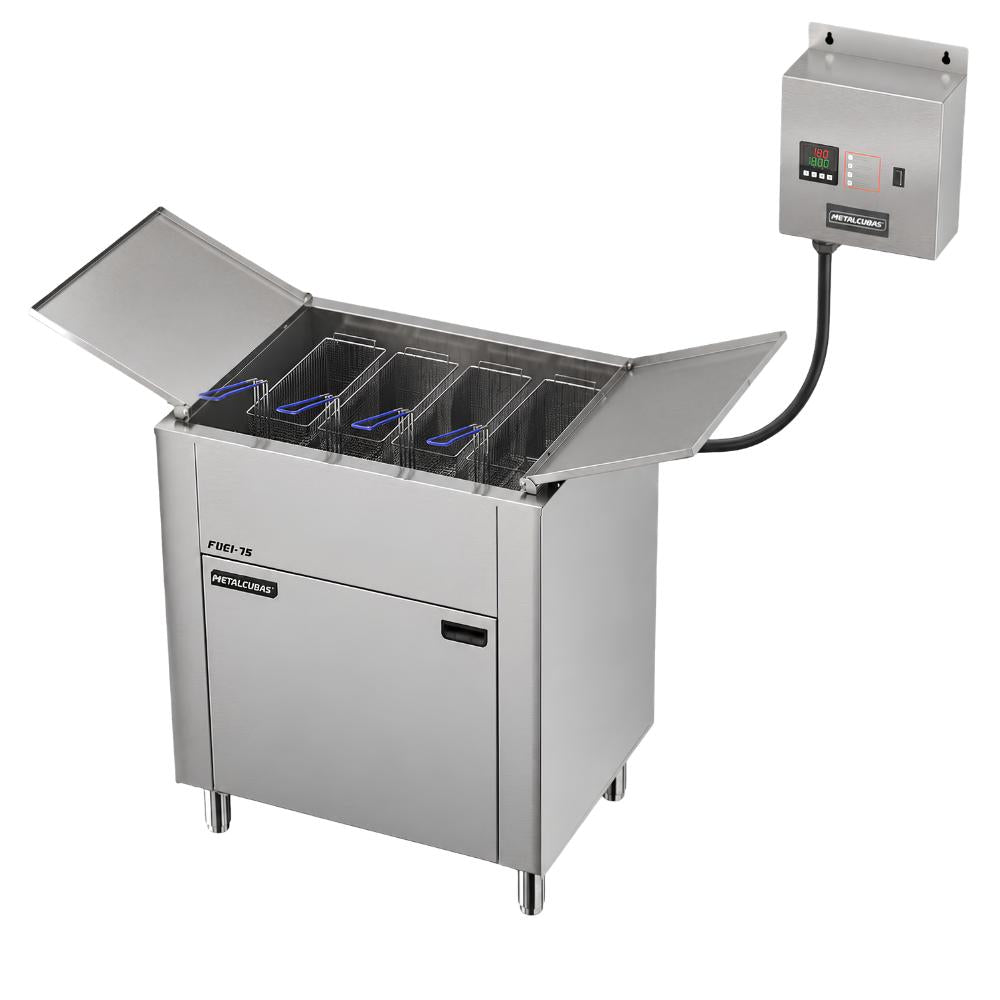Fritador Elétrico Industrial Somente Óleo 75 Litros 18000w 380T FOEI 75   Metalcubas 24890