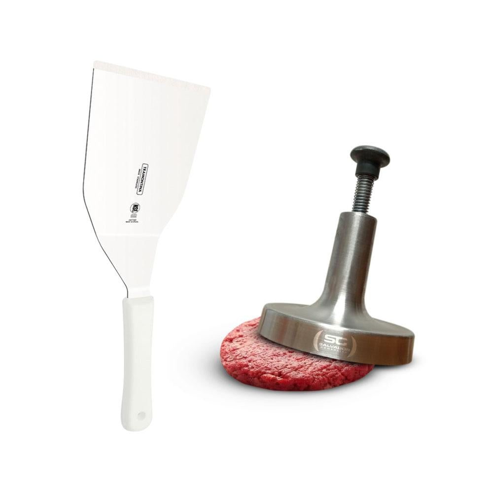 Kit Hambúrguer - Espátula Profissional + Modelador de Hambúrguer 14cm - Tramontina