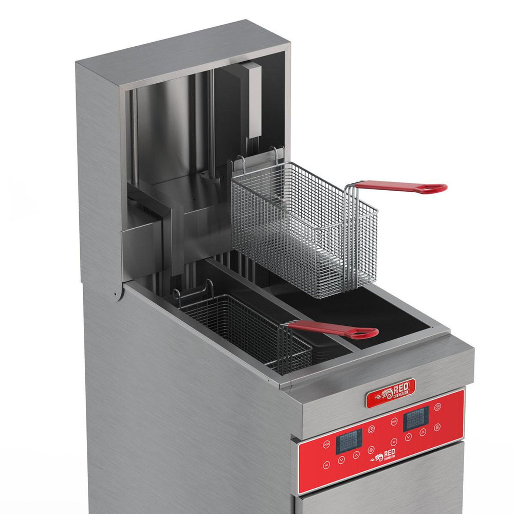 Fritador Elétrico Automática Bipartida 25l Trifásica FEAB25-3t 380t - Red Chameleon 418124-7