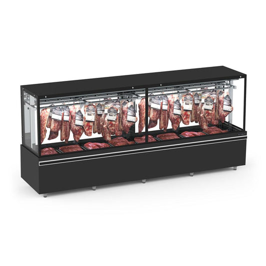 Expositor Açougue Gancheira Dupla Vanguard Top 0 a 4ºc 3m Eavtg3000e 220v - Refrimate