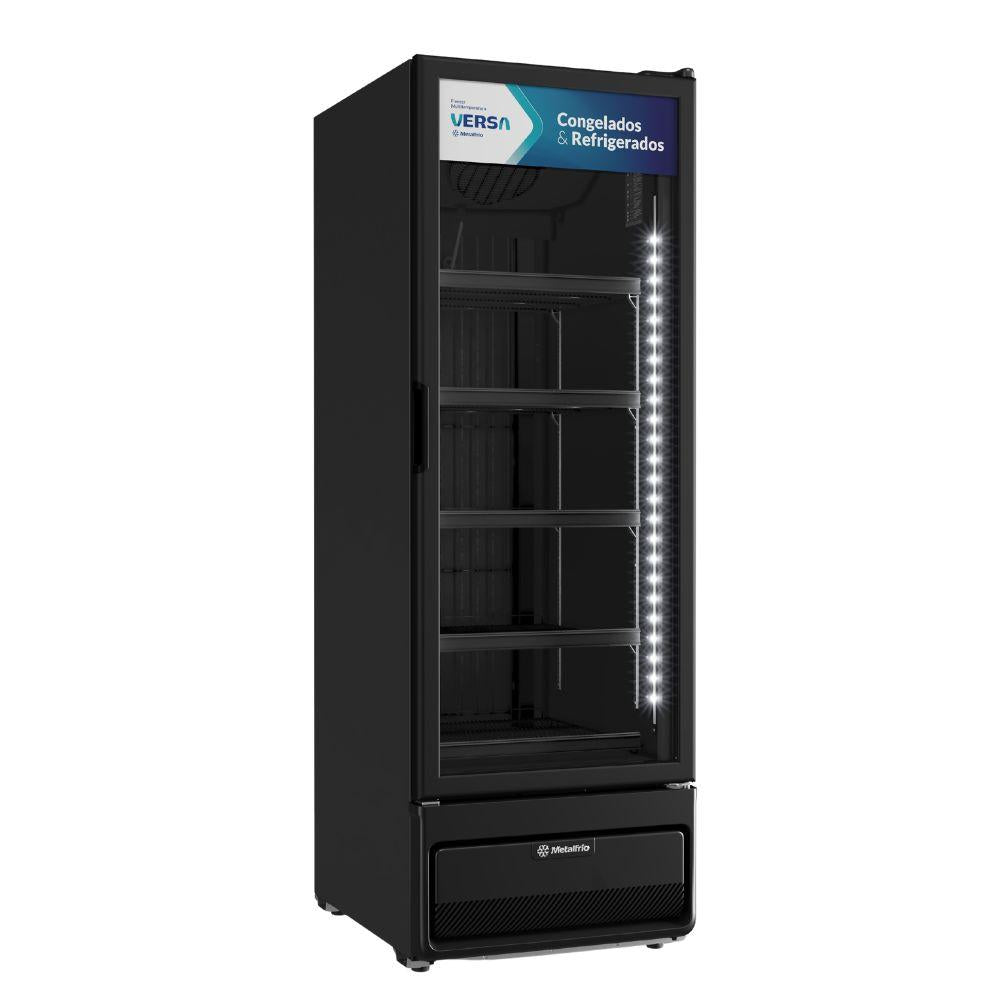 Freezer Vertical Multitemperaturas 541 L 8°C a -20ºc Black VM50AH Versa 220v - Metalfrio