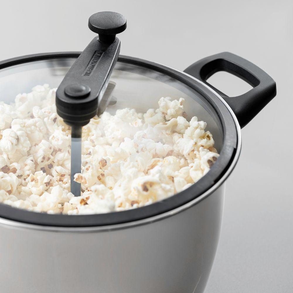 Pipoqueira Allegra Aço Inox Fundo Triplo e Tampa de Vidro 22cm 5,6l - Tramontina 62658220