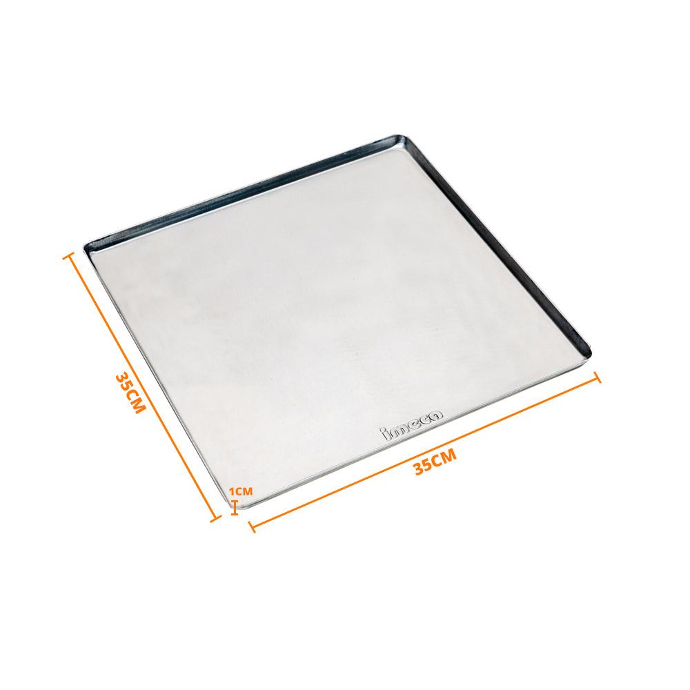Kit - 8 Assadeiras Estampada Lisa Em Alumínio 35x35x1 Para Fornos Prp-004 / Fcsb4e / Fcv-35 - Imeca