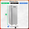 Refrigerador Vertical  Inox 340w ar Forçado 1p  613l -1°c a +5°c G800 220v - Metalfrio