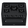 Fogão de Embutir 5 Bocas Picasso Line Preto Fosco Gás GLP Com Forno PCEL560 - Venax 30260