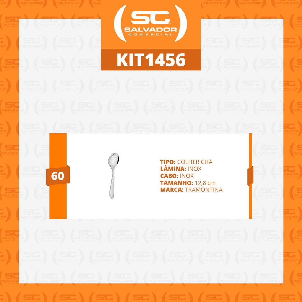 Kit 60 Colheres de Chá Luxo Laguna Em Aço Inox Ccitop - Tramontina
