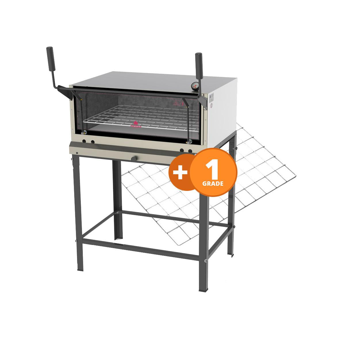 Kit - Forno Assador Refratário Gás Prp-860 + Grade Extra - Progás