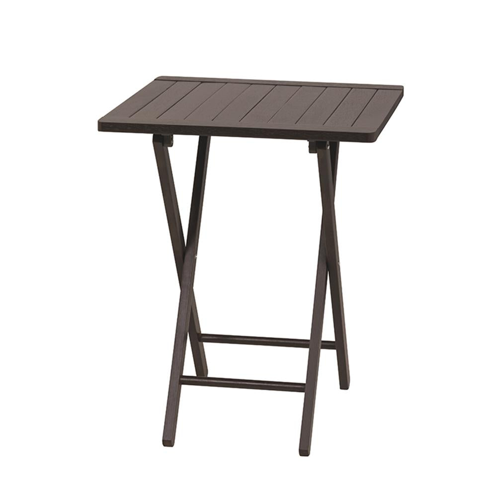 Mesa Dobrável Beer Em Madeira Tauarí 60x60 Com Acabamento Tabaco - Tramontina