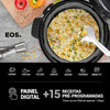 Panela de Pressão Elétrica Caçarola Multicooker Multiuso Digital Inox 6L EPP60DI 127V - EOS