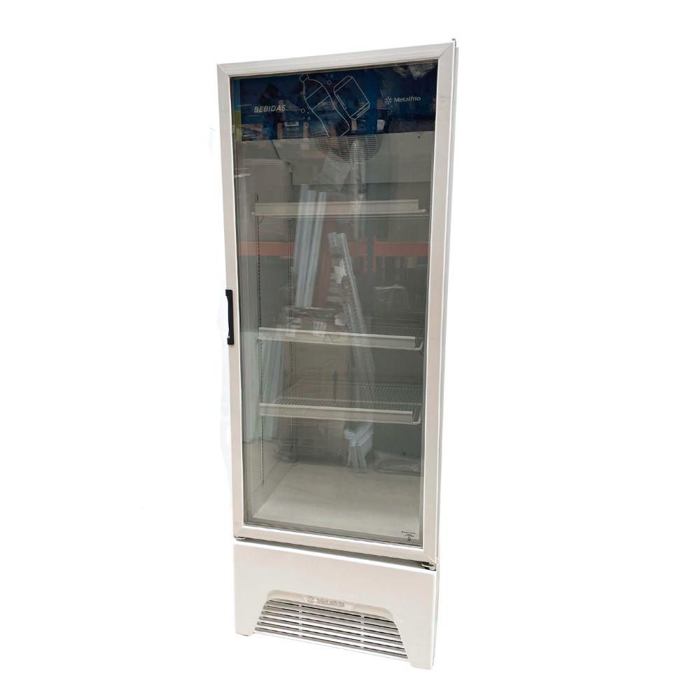 SEMINOVO - Visa Cooler Refrigerador Expositor de Bebidas Vertical 2 a 8ºc 370l VB40AL 127V Branco - Metalfrio