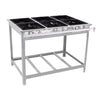 Fogão Industrial Comercial Gás Extra Inox 30x30 6 Bocas 3 Duplas Ei6d3e e - Venâncio
