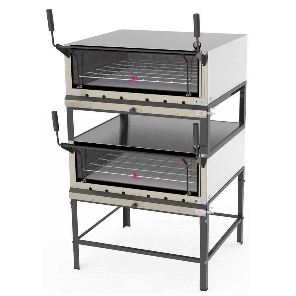 Forno a Gás Industrial Duplo Prp-900dp G2 Em Inox Sem Kit Gás  - Progás