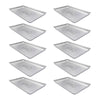 Kit - 10 Formas Assadeiras Lisa Estampada 0,6mm Pão Doce Alumínio 58 X 70 X 3,5 - Imeca