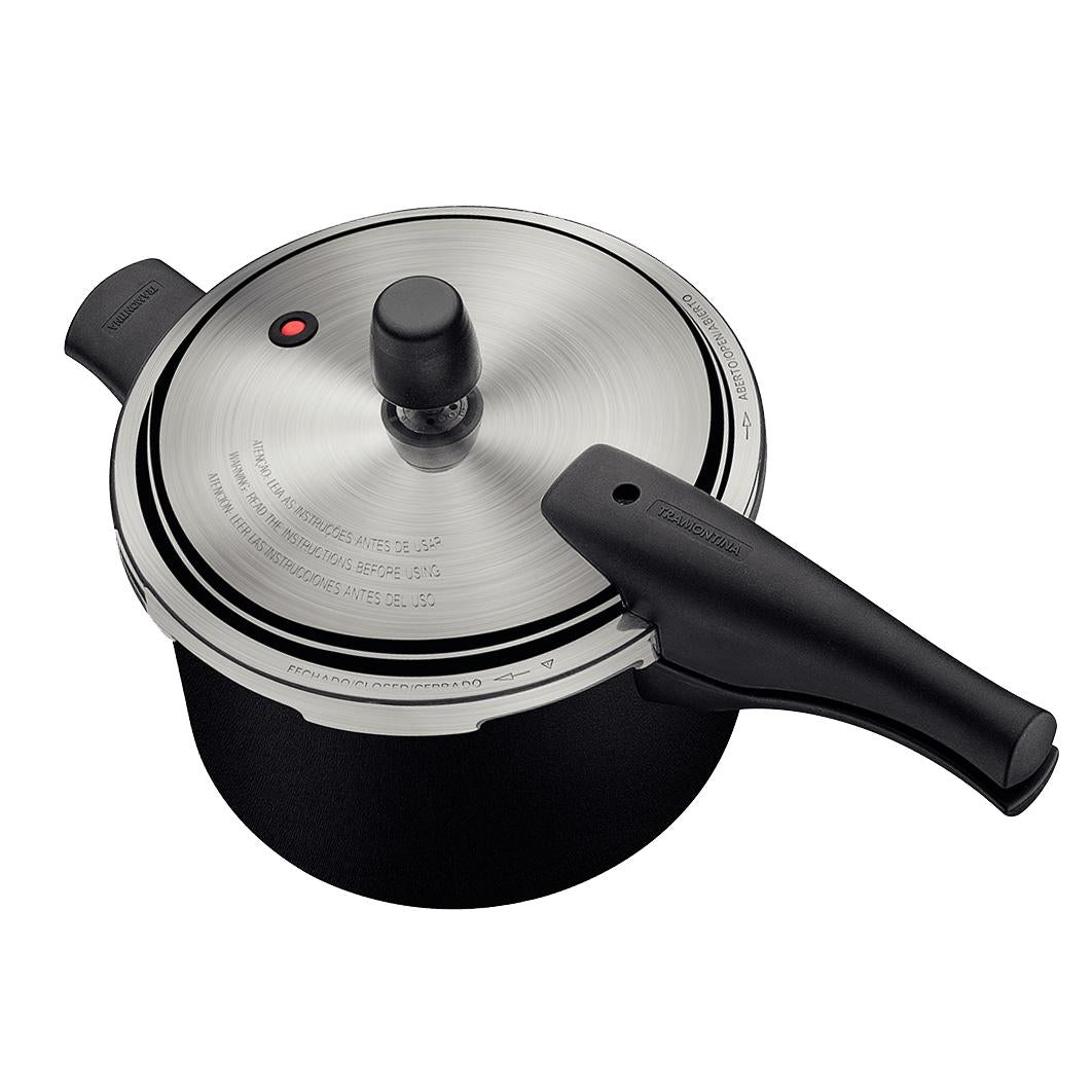 Panela de Pressão Effect 4,5L e Panela Turim Alumínio Antiaderente 1,4L PTC + Concha - Tramontina