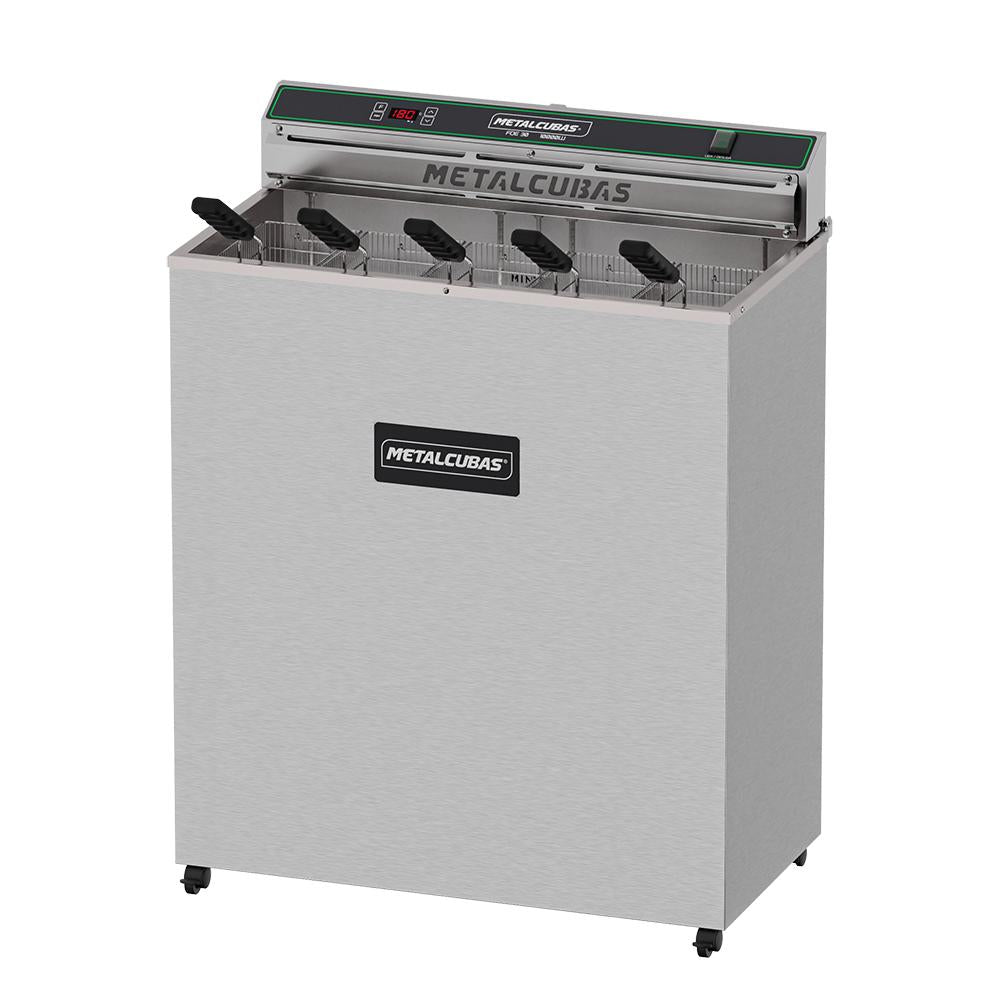 Fritadeira Industrial Elétrica Óleo 30L 5 Cestos 10000W FOE 30 P 220V - Metalcubas