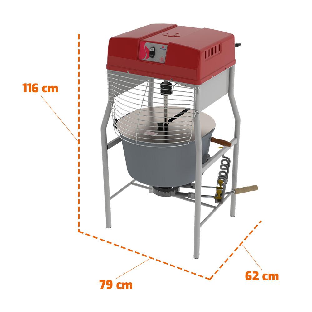 Misturador De Massas Salgadas 40 Litros Misturella The Mix PRMQ-40 G3 Bivolt - Progás P43660