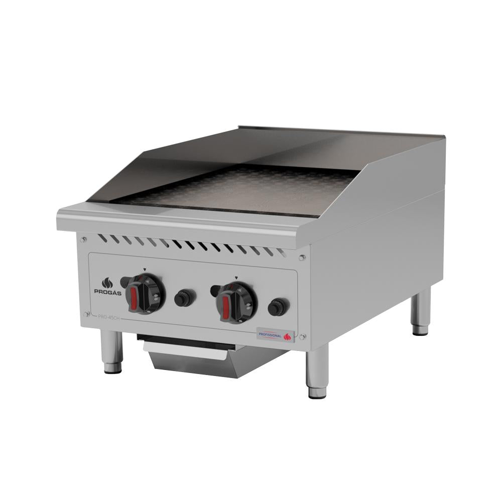 Chapa Lanche Bifeteira a Gás Profissional Para Lanchonetes Inox 45cm PRO-45CH - Progás P44602