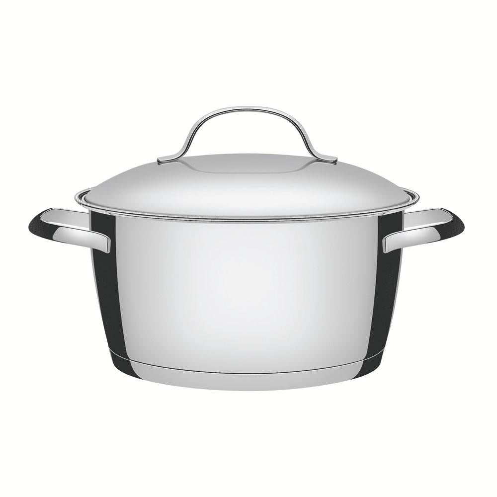 Caçarola Funda Allegra Aço Inox Fundo Triplo Fogões de Indução 18 Cm 2,2l - Tramontina 62654181