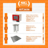 Forno Turbo Prp-004 Plus 220v Vermelho + Bancada Mes-004 Progás + 8 Assadeiras Cimapi