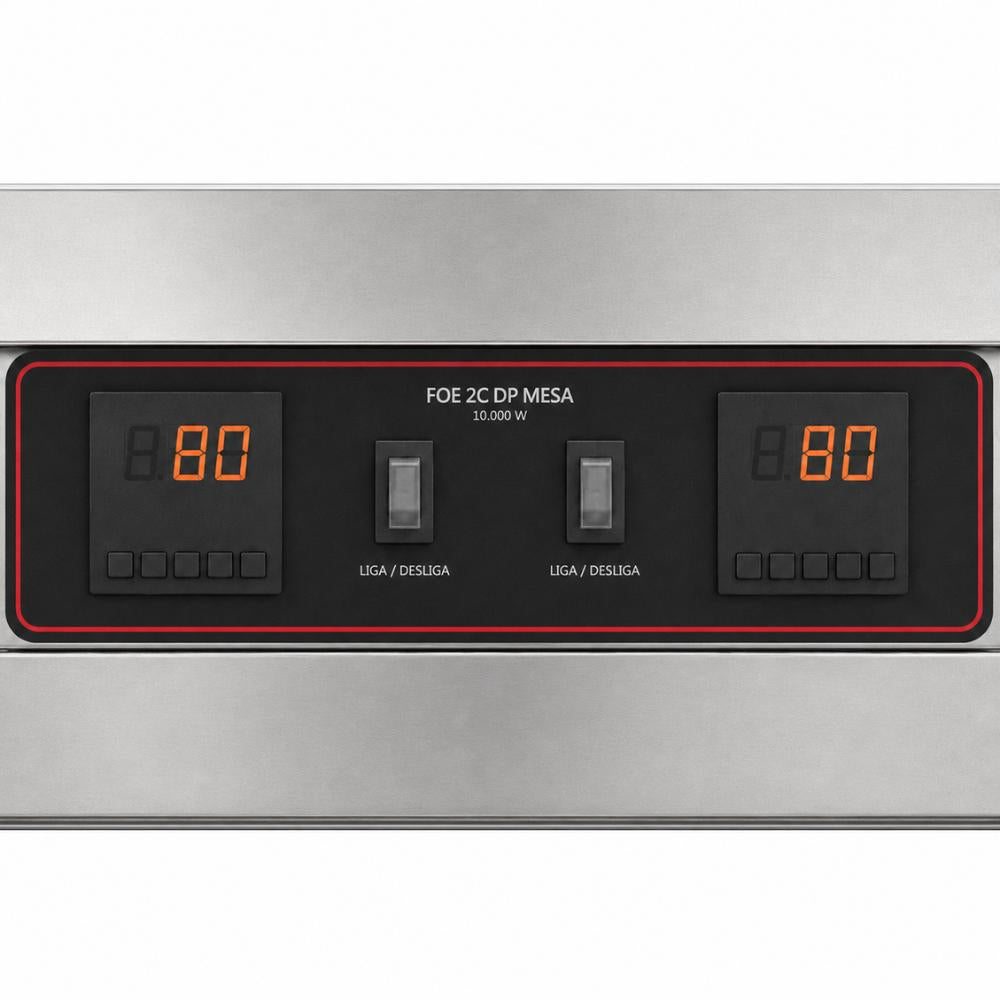 Fritador Zona Fria de Óleo Elétrico Mesa Premium Duplo Display FOE2C M DP PRM 220v Metalcubas 27288