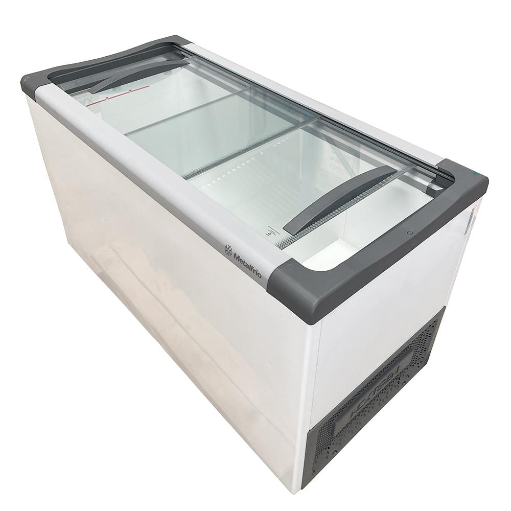 Semi Novo - Freezer Horizontal Tampa de Vidro Congelados 318 Litros Nf40 - Metalfrio 127v